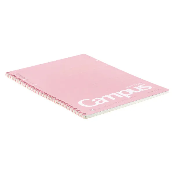 Kokuyo Campus Soft Ring Notebook - Dotted 6 mm Rule - Pink - Semi B5