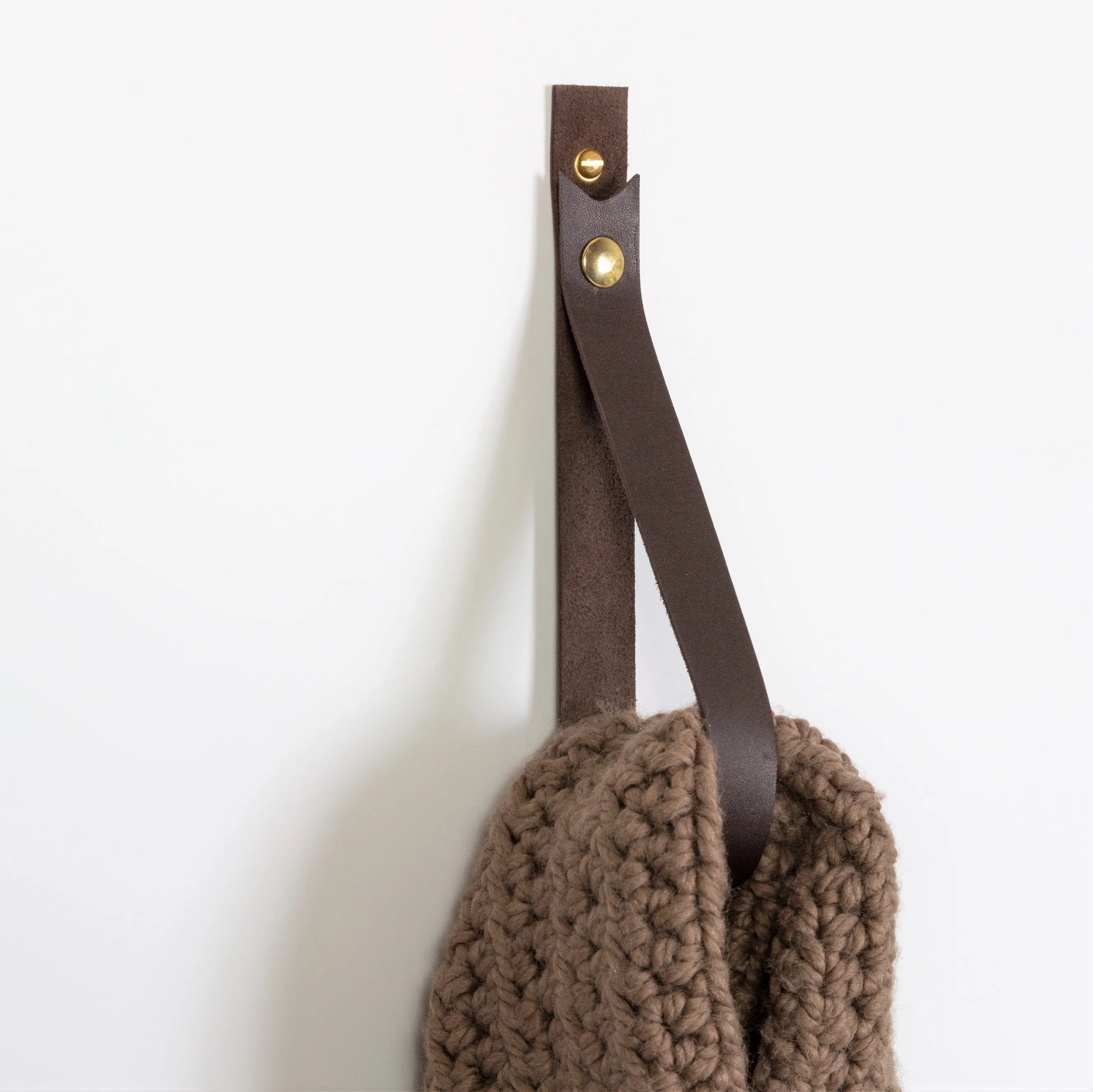 Large Leather Snap Strap