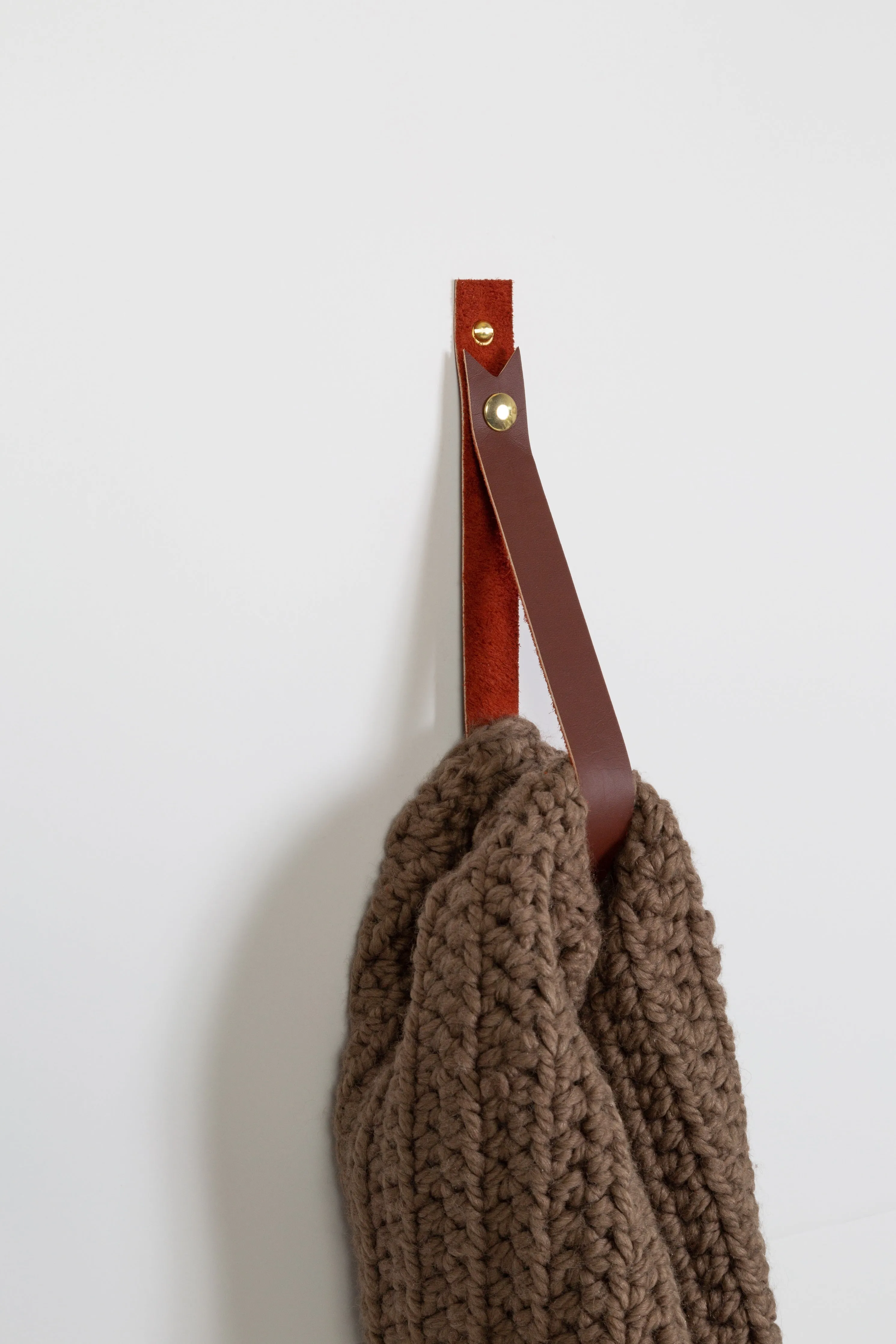 Large Leather Snap Strap