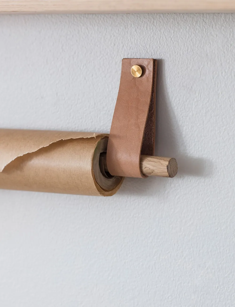 Leather Loop Towel Rail Holder