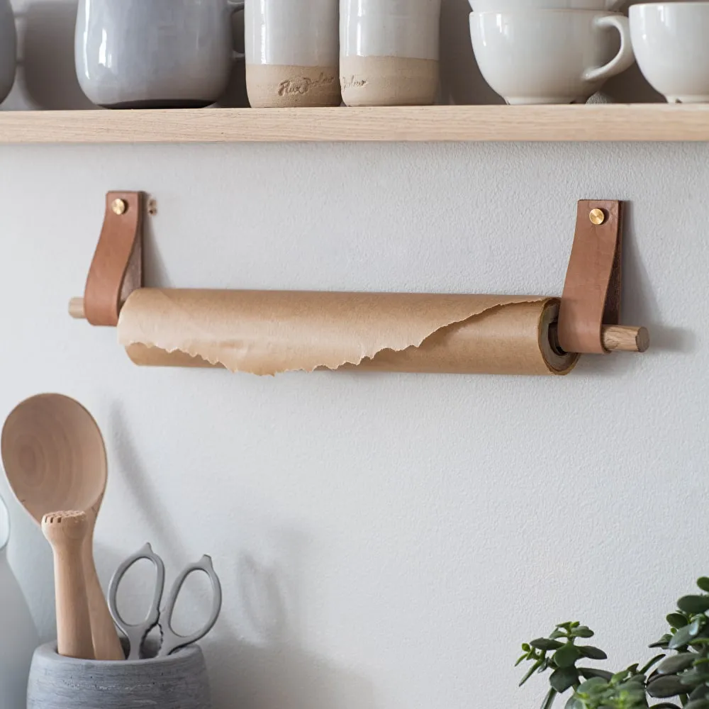Leather Loop Towel Rail Holder