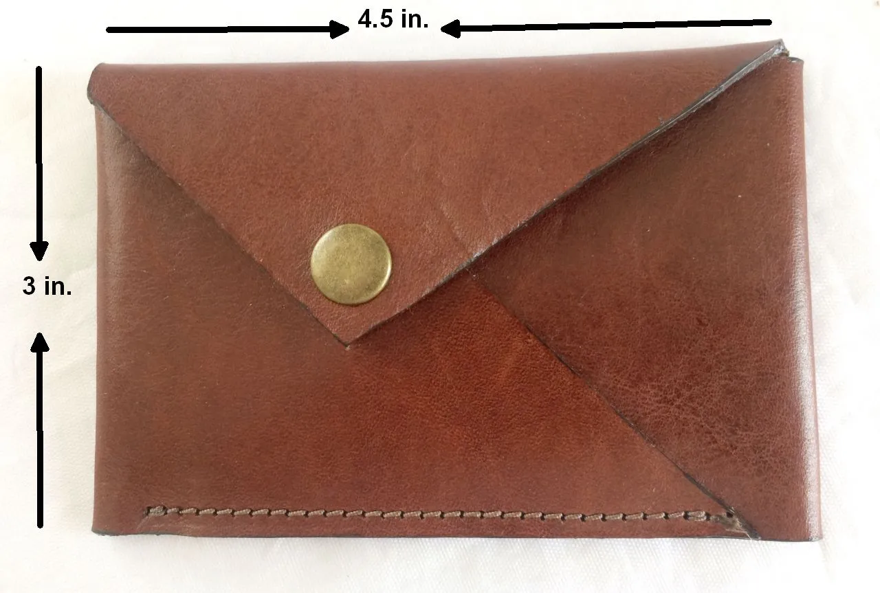 Leather Slim Minimalist Wallet Credit ID Card Holder RFID Secure Pocket