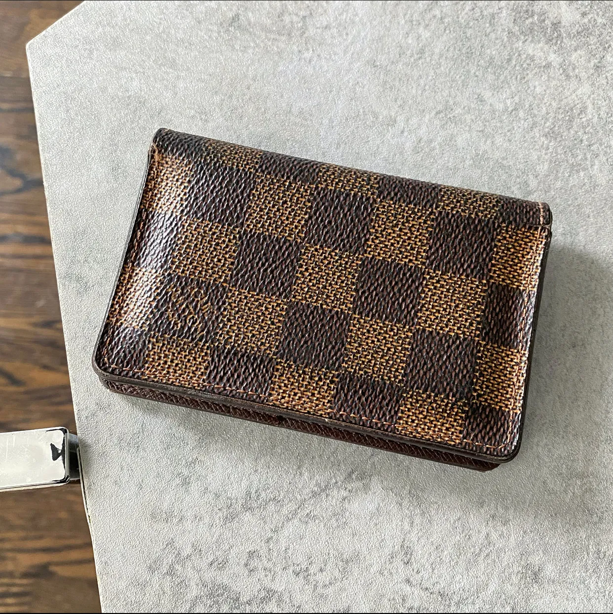 Louis Vuitton Damier Ebene Pocket Organizer Card Holder