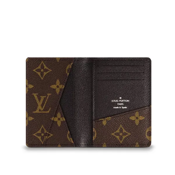 lv pocket organizer monogram macassar canvas black
