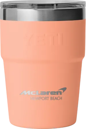 McLaren Newport Beach - Yeti Rambler 16oz Stackable Cup - peach