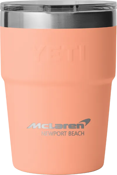 McLaren Newport Beach - Yeti Rambler 16oz Stackable Cup - peach