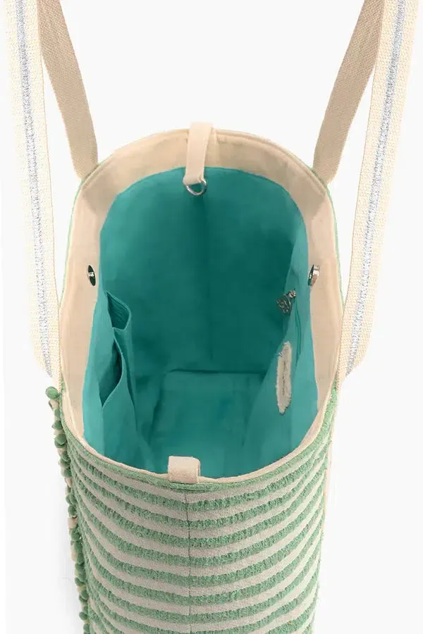 Meadow Aztec Embellished Tote
