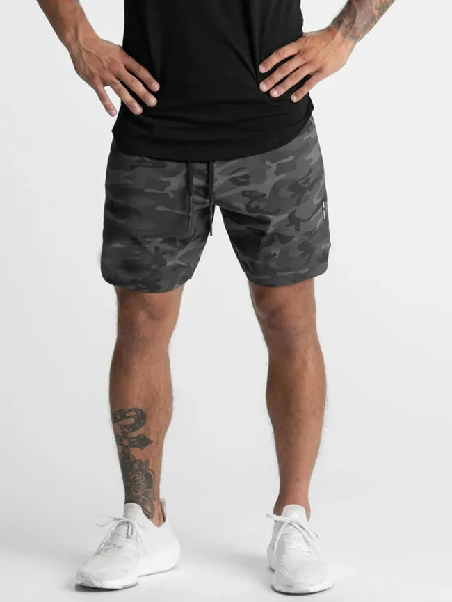 Men's Drawstring Workout Running Shorts