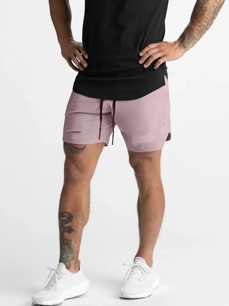 Men's Drawstring Workout Running Shorts