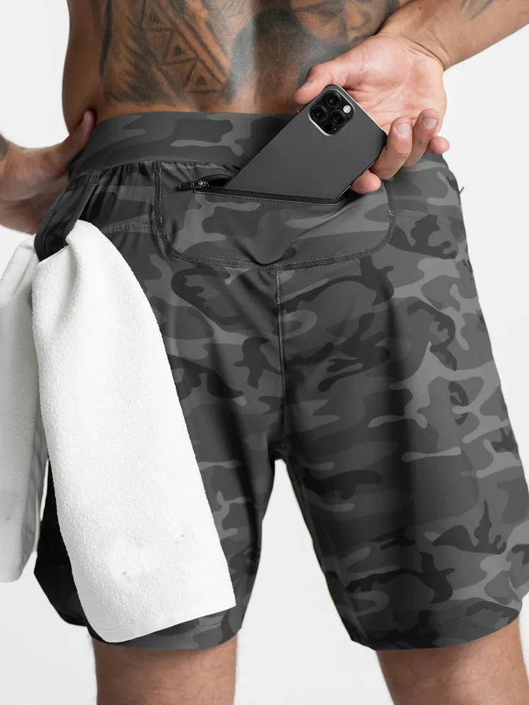 Men's Drawstring Workout Running Shorts