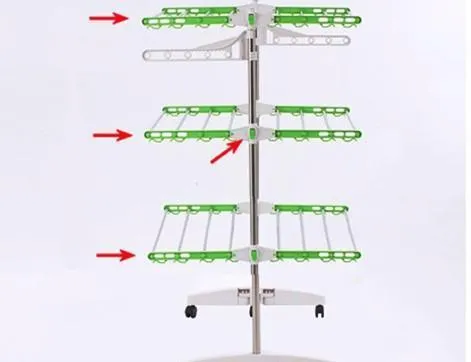 Mobile Foldable Laundry Rack