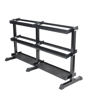 Modular Horizontal Dumbbell Rack and Kettlebell Rack HDR4TIER_HDR3