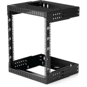 Mount your server or networking equipment using this adjustable 12U wall-mount network rack