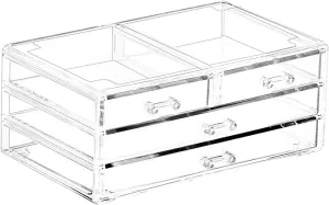 Multi-Purpose Organizer w/4 Drawers - Clear
