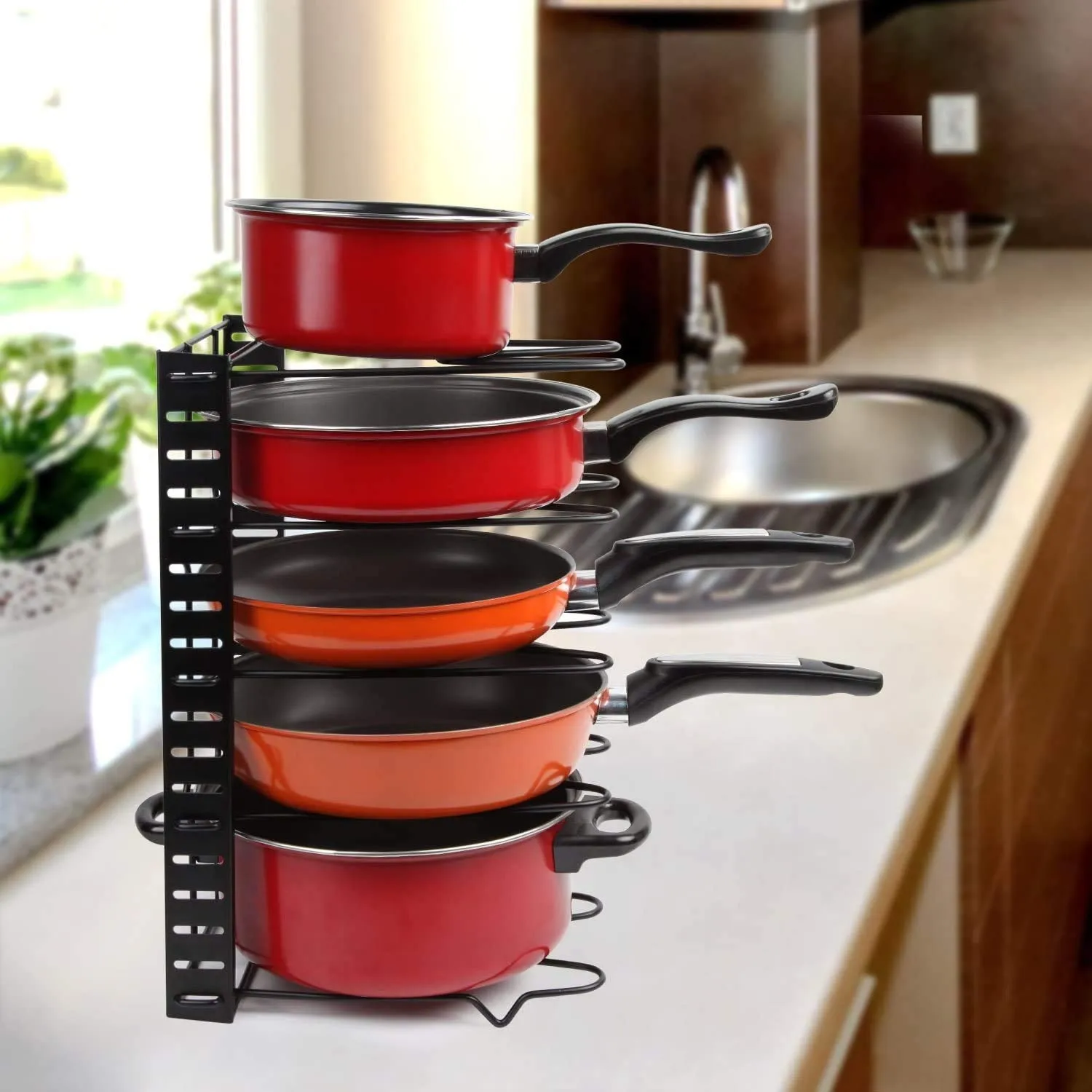 Multipurpose Pan & Pot Organizer Rack