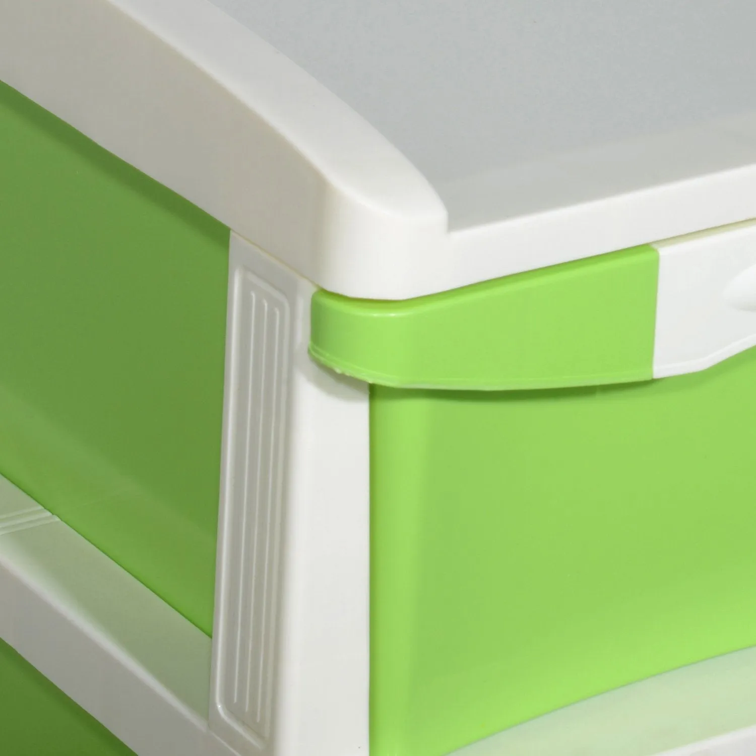 Nilkamal Chester 23 Plastic Free Standing Chest of Drawers (Pastel Green)