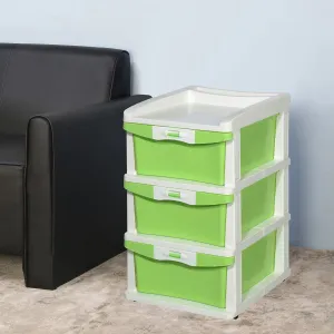 Nilkamal Chester 23 Plastic Free Standing Chest of Drawers (Pastel Green)