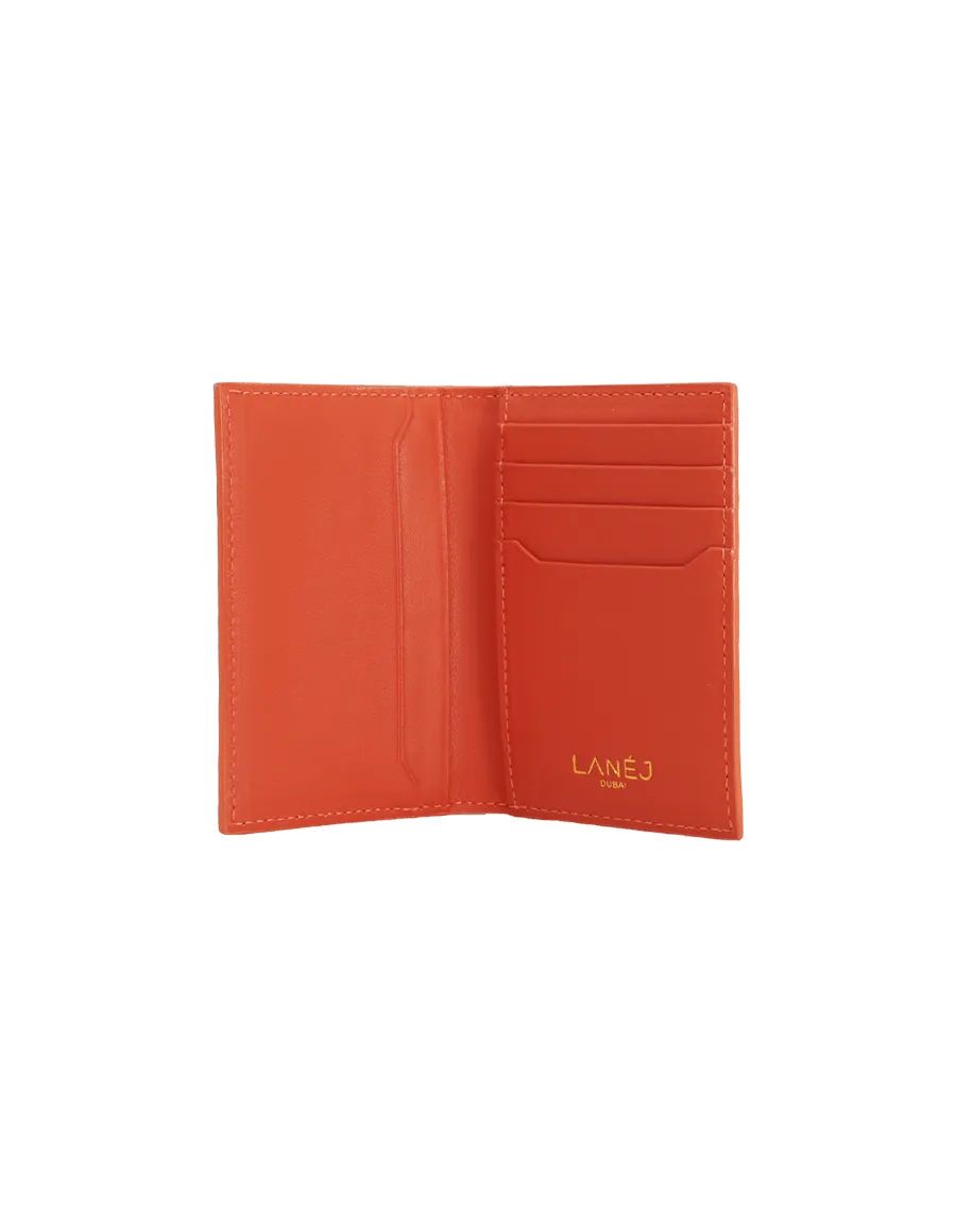 Orange Tiger Crocodile Bi-Fold Holder