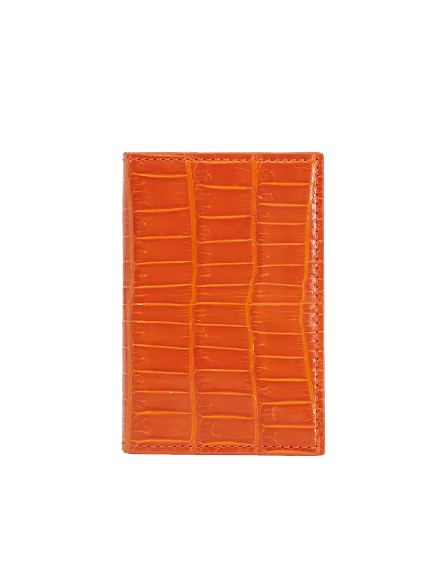 Orange Tiger Crocodile Bi-Fold Holder