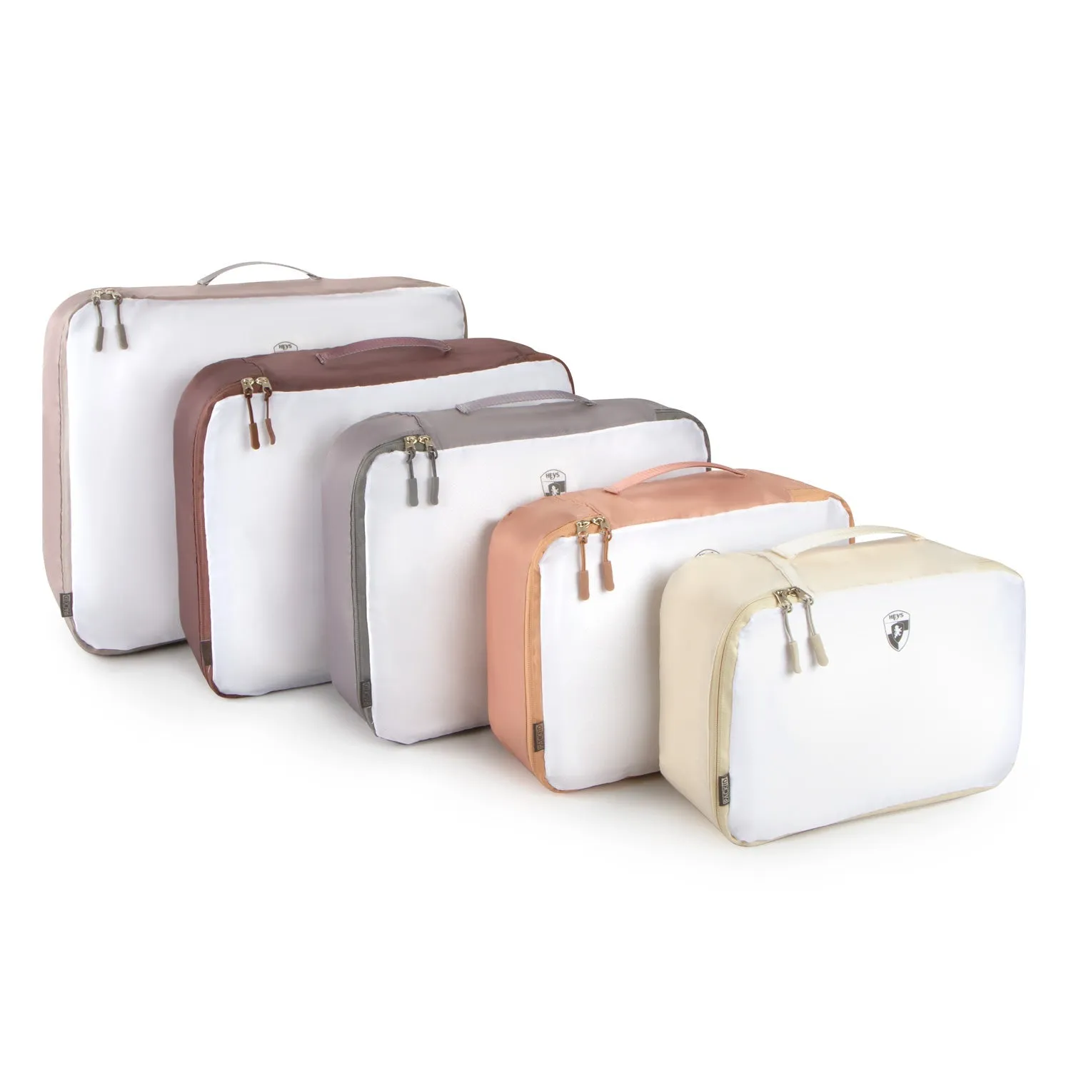 Pack ID 5 pc Packing Cube Set - Earth Tones