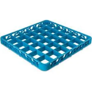 Plastic 36-Compartment Standard Extender Rack Blue 19.7 x 19.7 x 1.8"