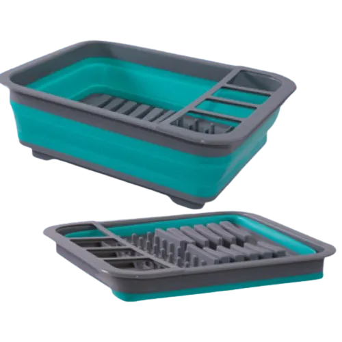 PLS Collapsible Dish Rack with Drainer