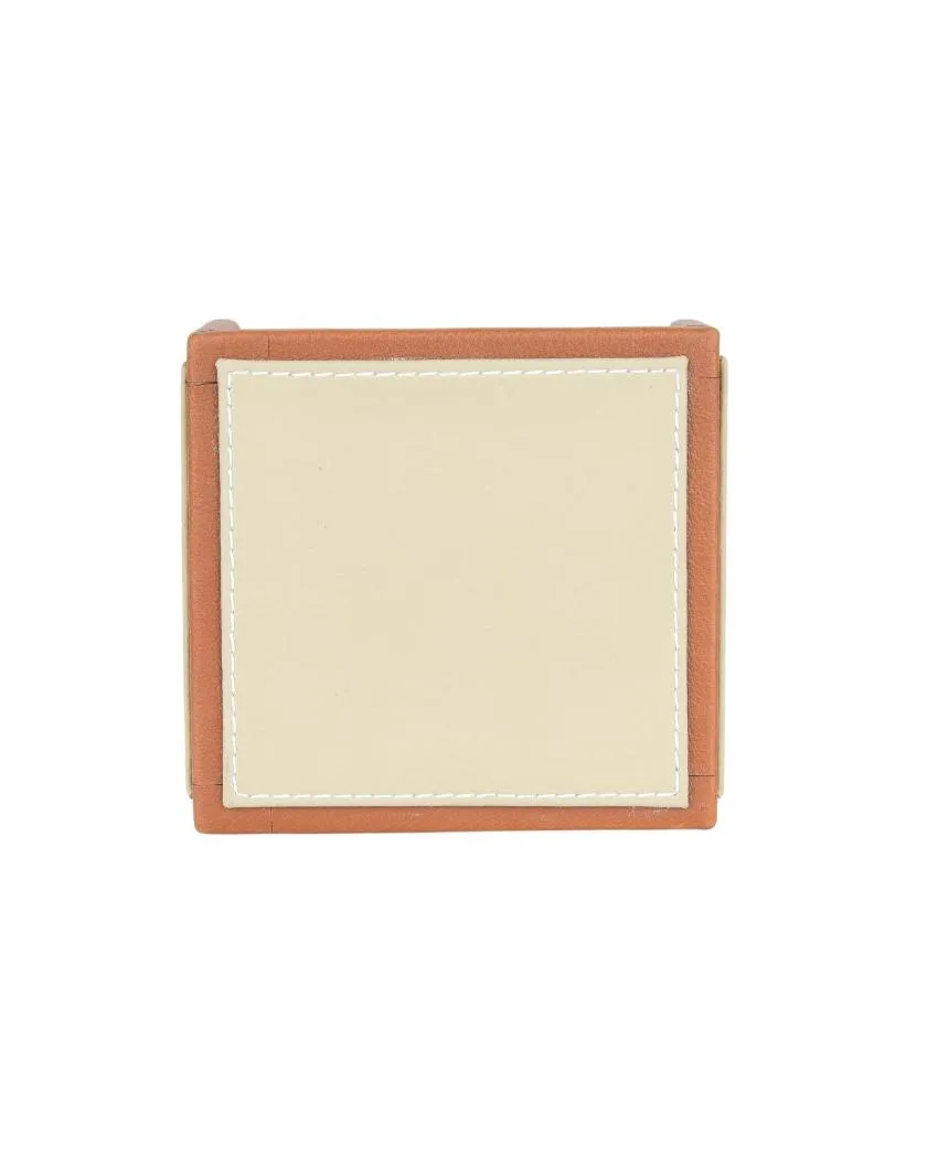 Premium Organizer 4 Compartments Two Tone Curve Remote Holder | 6 x 6 x 3 inches