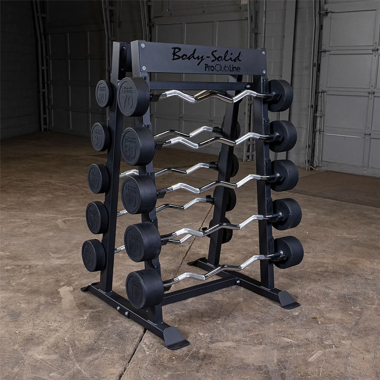 Pro ClubLine Fixed Weight Barbell Rack
