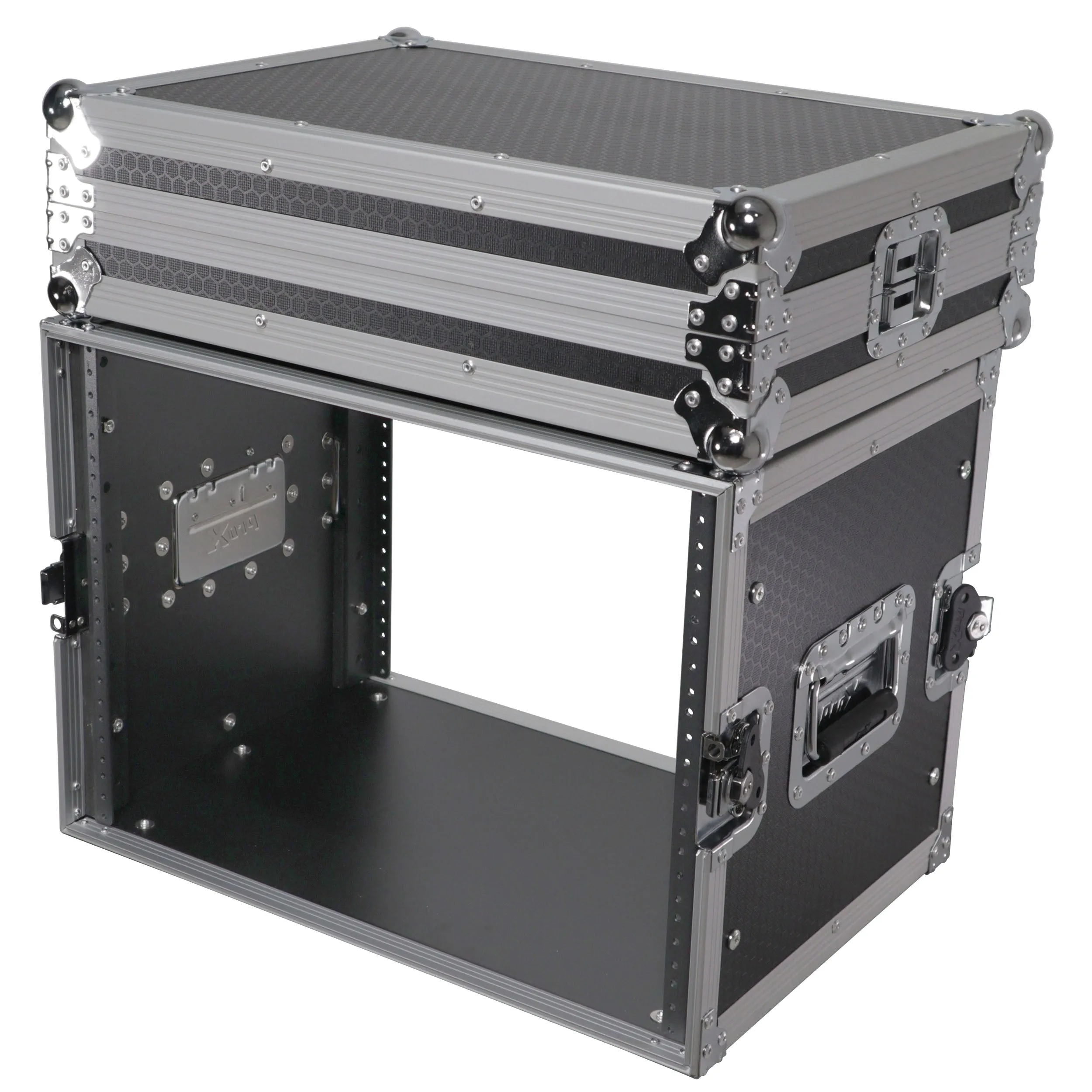 ProX X-8UE 8U Deluxe Effects Rack Case 14 In Deep Rail to Rail