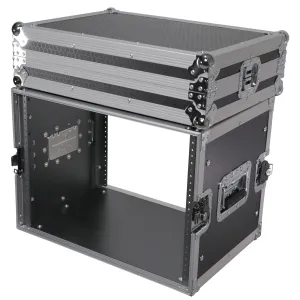 ProX X-8UE 8U Deluxe Effects Rack Case 14 In Deep Rail to Rail