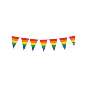Rainbow Stripe Bunting Flags
