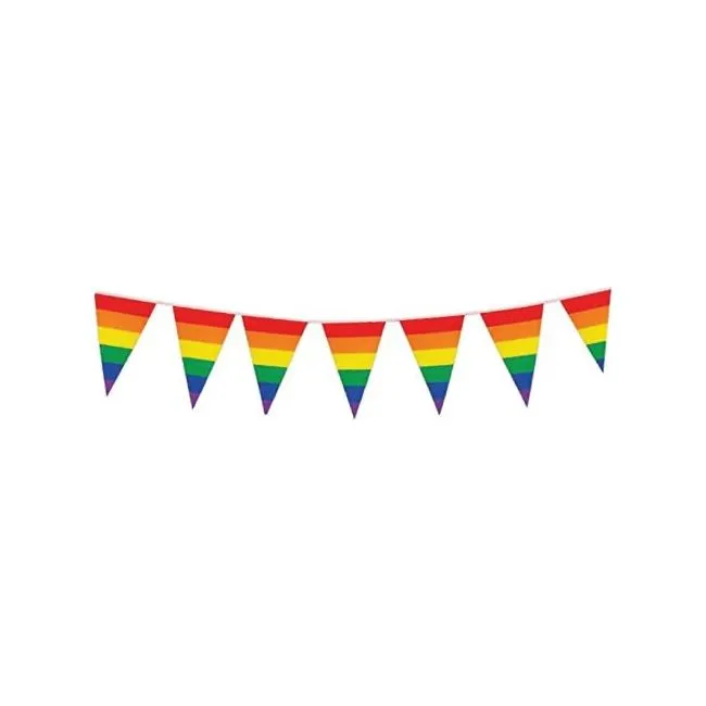Rainbow Stripe Bunting Flags