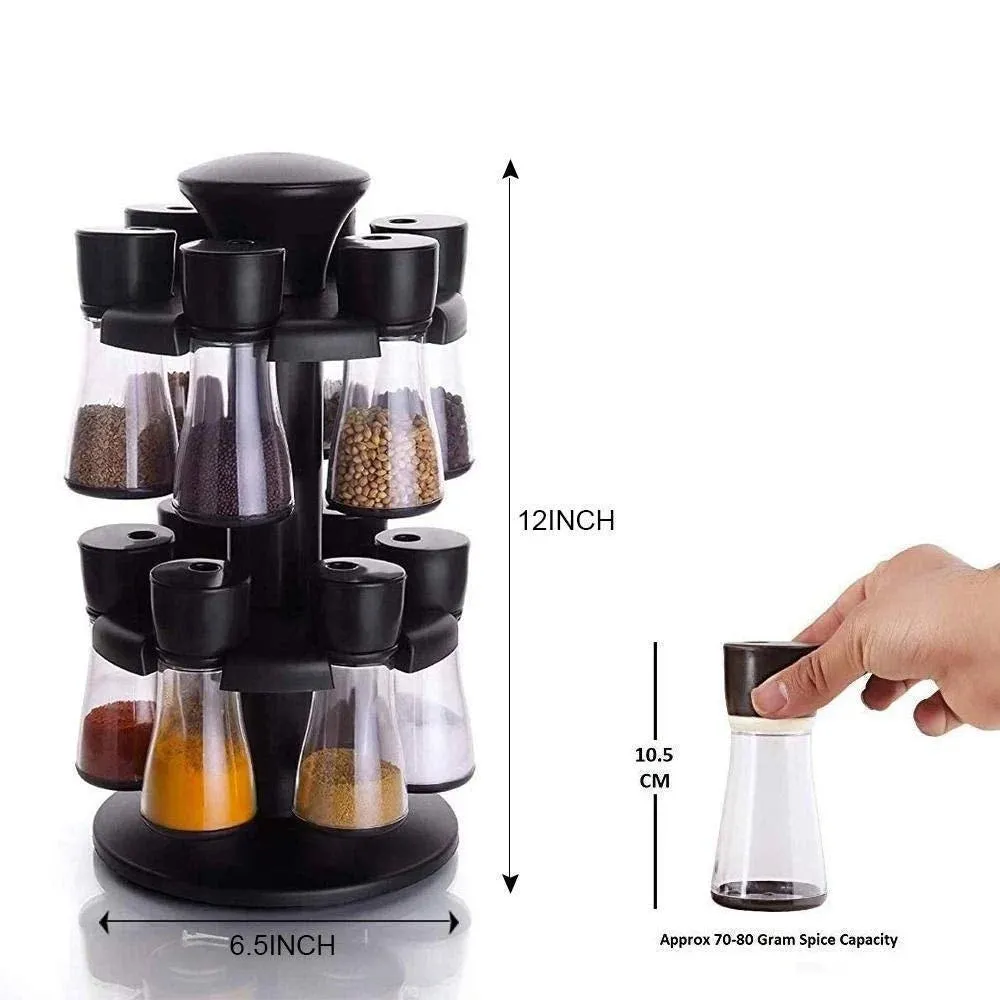 Revolving Masala 12 in 1 Containers for Kitchen