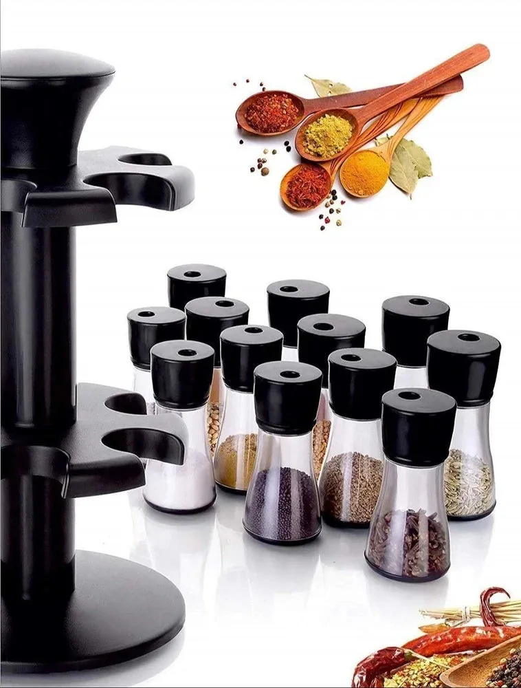 Revolving Masala 12 in 1 Containers for Kitchen