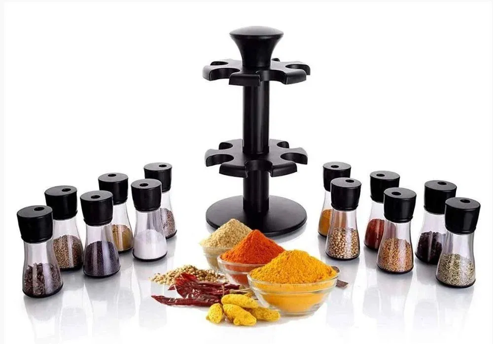 Revolving Masala 12 in 1 Containers for Kitchen