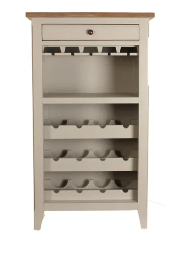 Ridley Grey Wine Rack/Wine Glass Storage Rack Cabinet