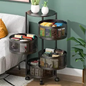 Rotating Kitchen Storage Rack – Maximize Space, No Mess!