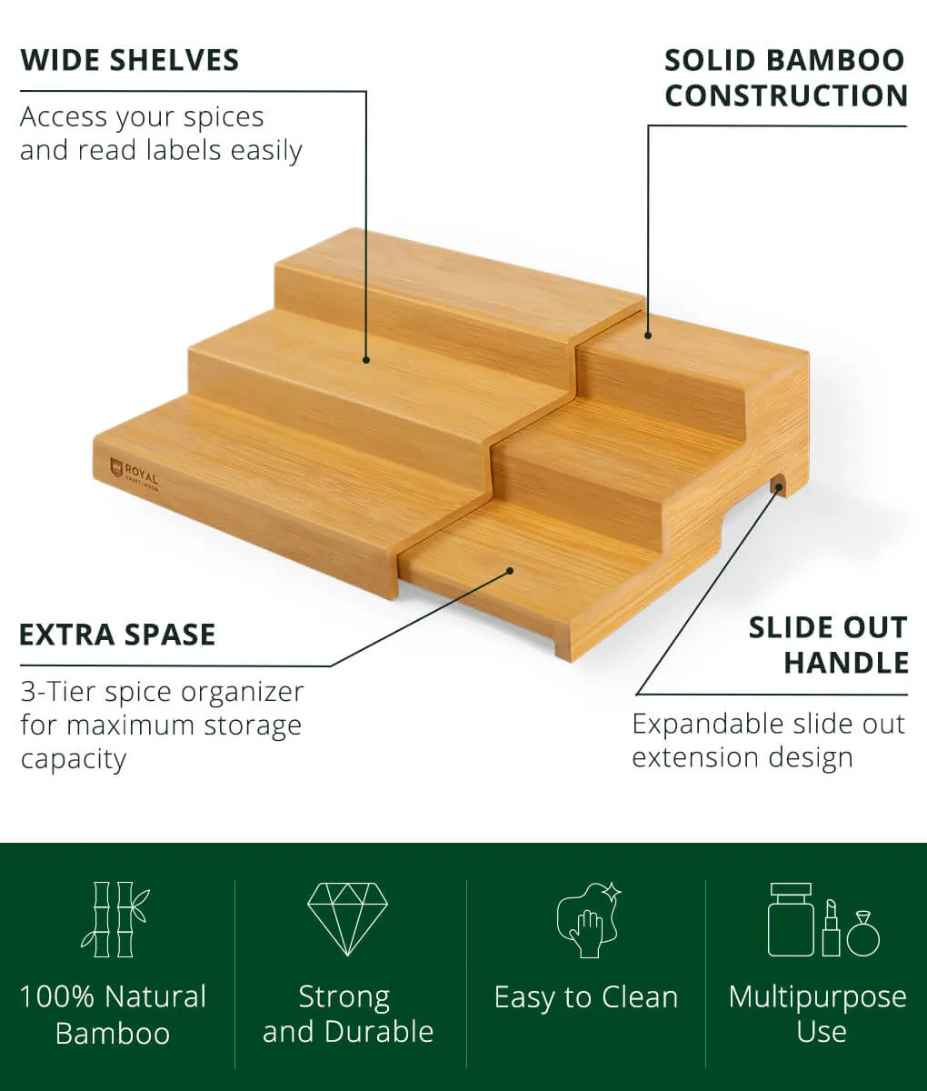 Royal Craft Wood Pantry Spice Organizer