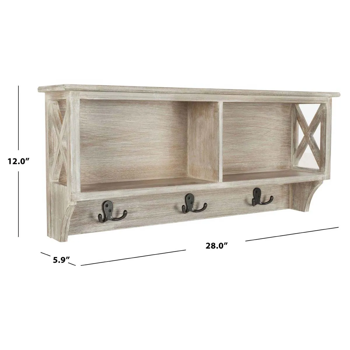 Safavieh Freya Hanging Storage Wall Rack , HAC5703