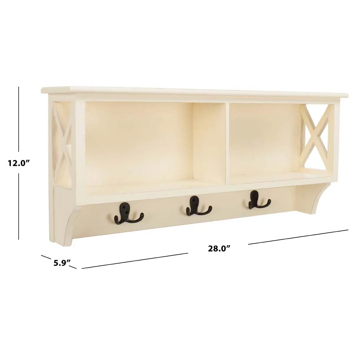 Safavieh Freya Hanging Storage Wall Rack , HAC5703