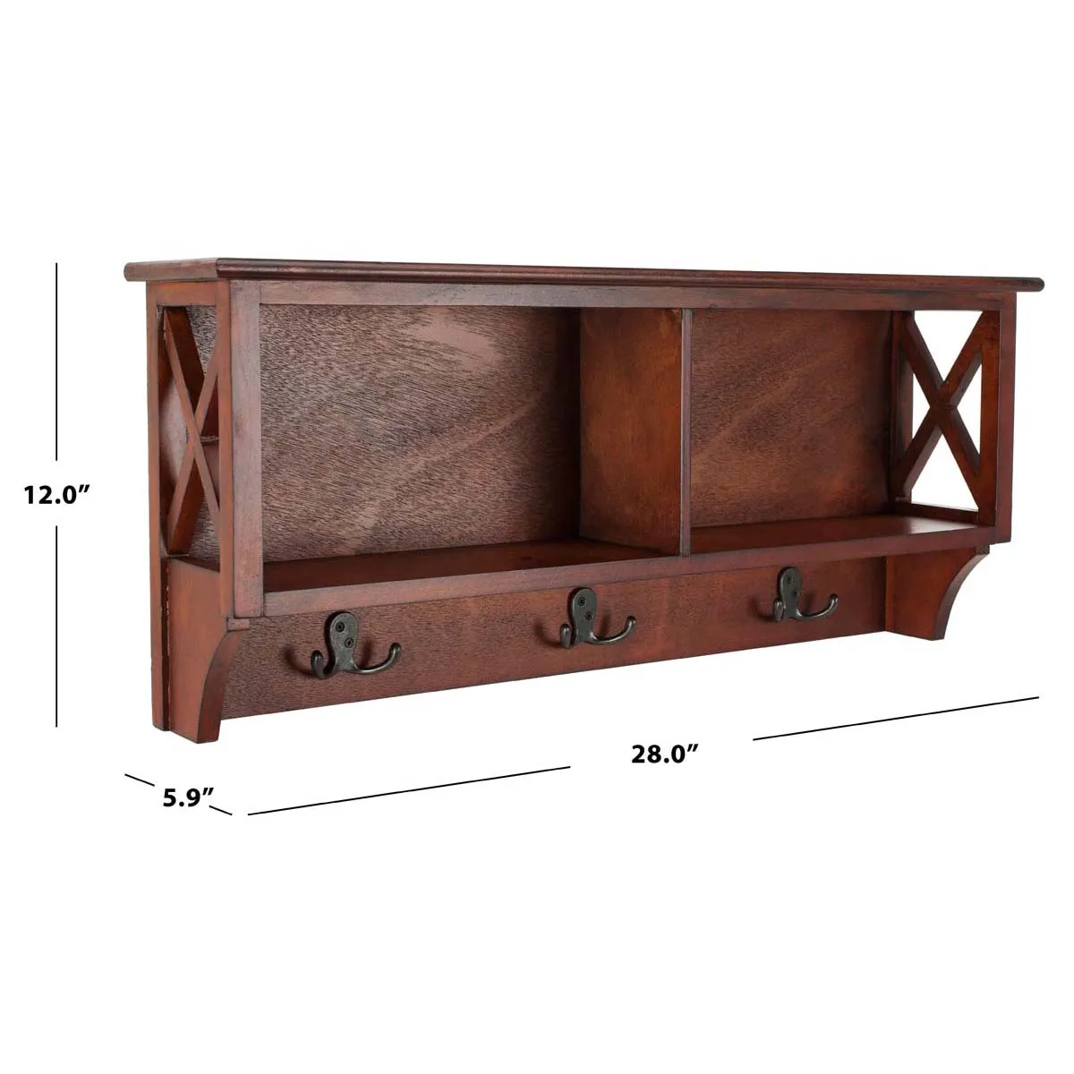 Safavieh Freya Hanging Storage Wall Rack , HAC5703