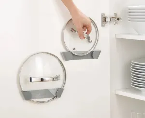 Set of 3 Self Adhesive Pot and Pan Lid Holders