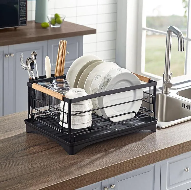 Single Layer Utensils Holder | Dish Drainer Basket For Home & Kitchen