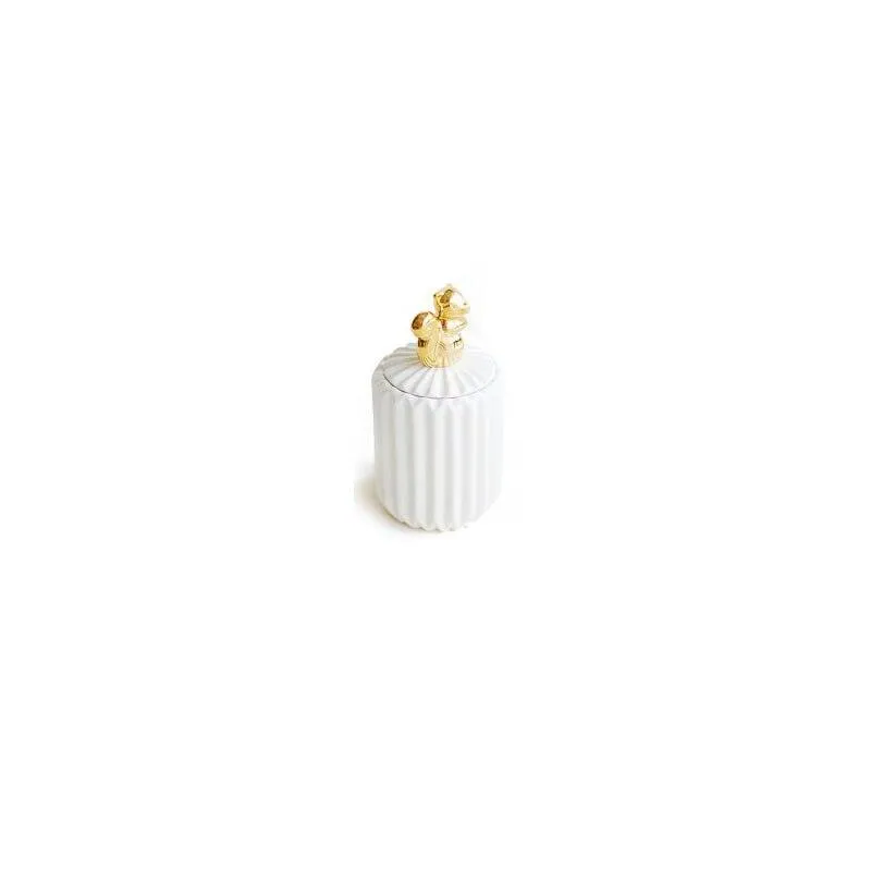 Small Animal Ceramic Storage Pot with Lid