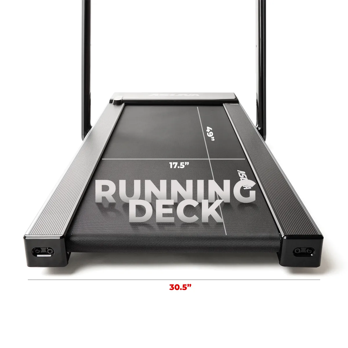 Space Saving Commercial Treadmill, Slim Motorized Asuna w/ Speakers