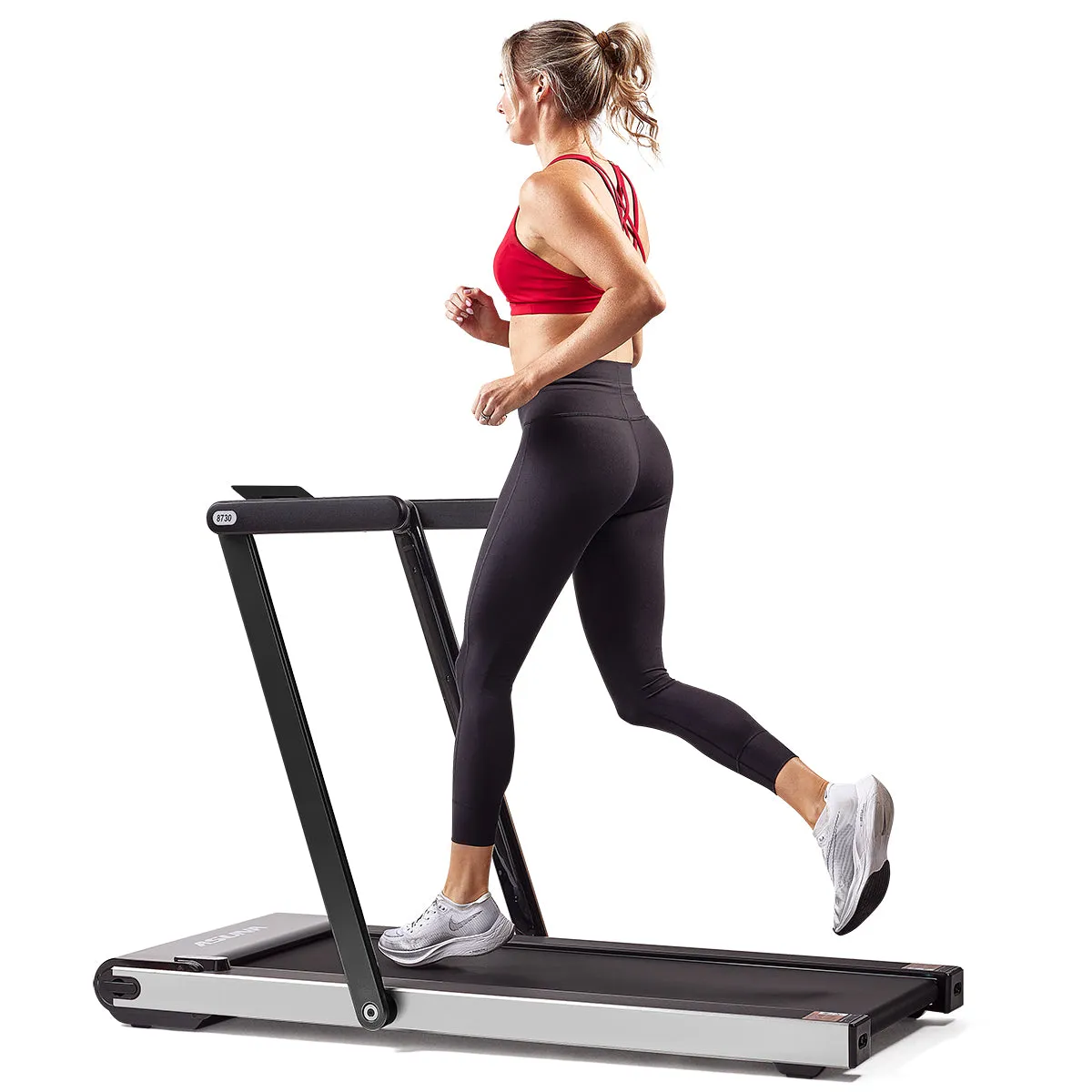 Space Saving Commercial Treadmill, Slim Motorized Asuna w/ Speakers