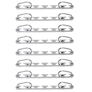 Space Saving Hangers 8 Pack Metal Magic Hangers Closet Space Saving Wardrobe Clothing Hanger Oragnizer, 360 Degree Rotating Twirl Tie Rack-Huston Lowell