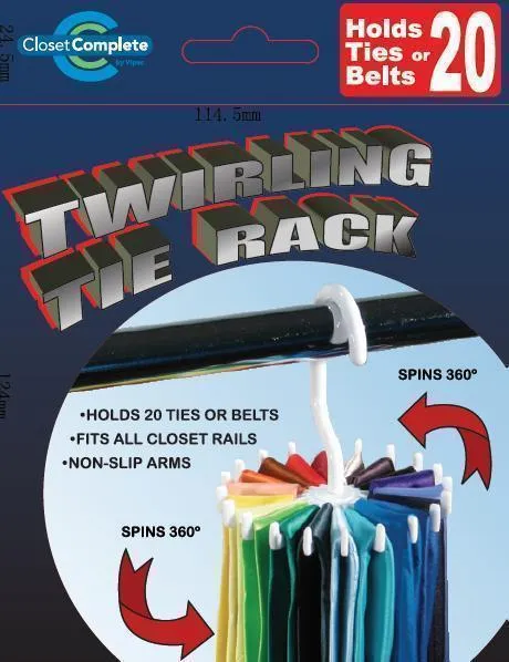Spinning Tie & Belt Rack