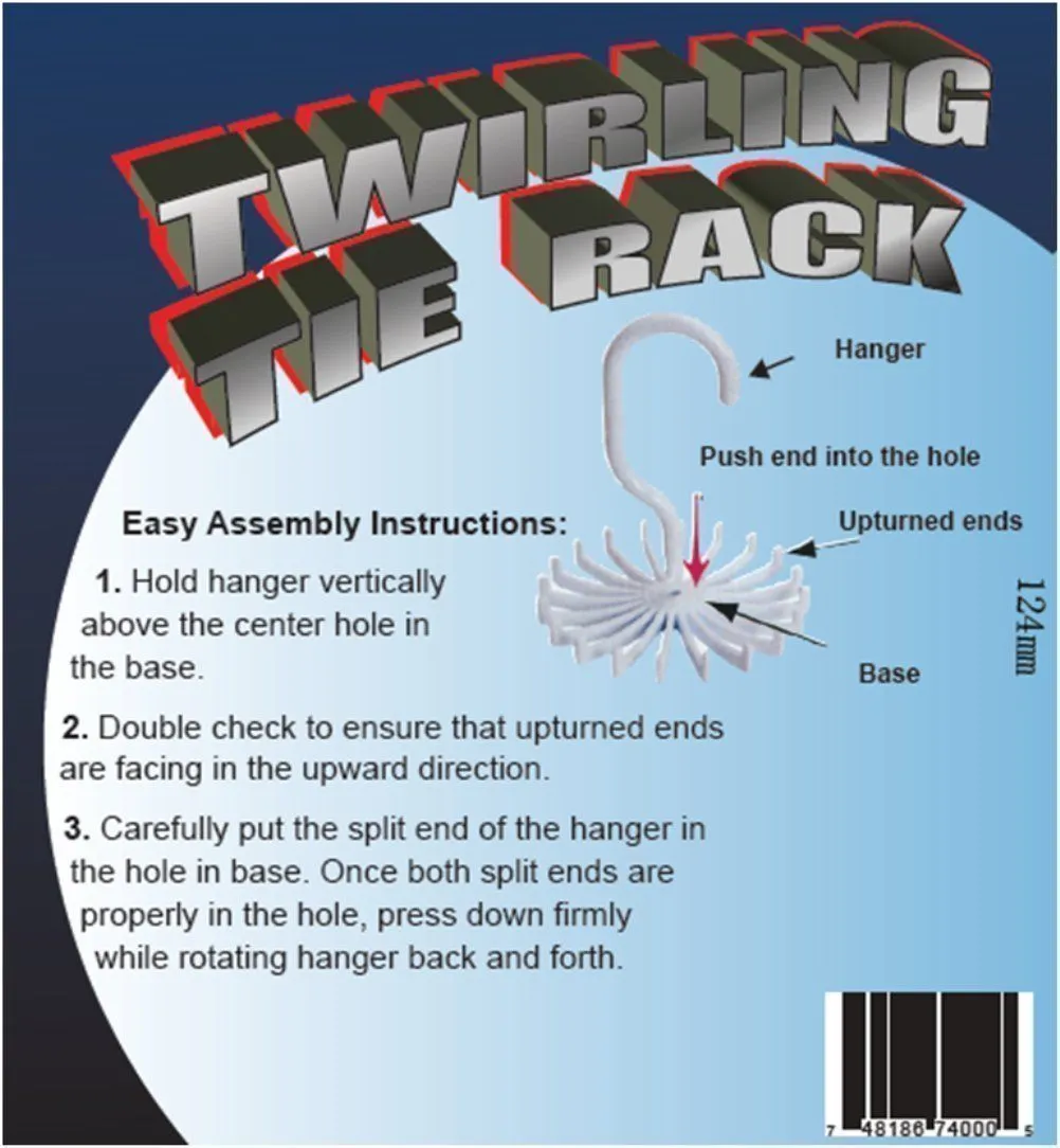 Spinning Tie & Belt Rack
