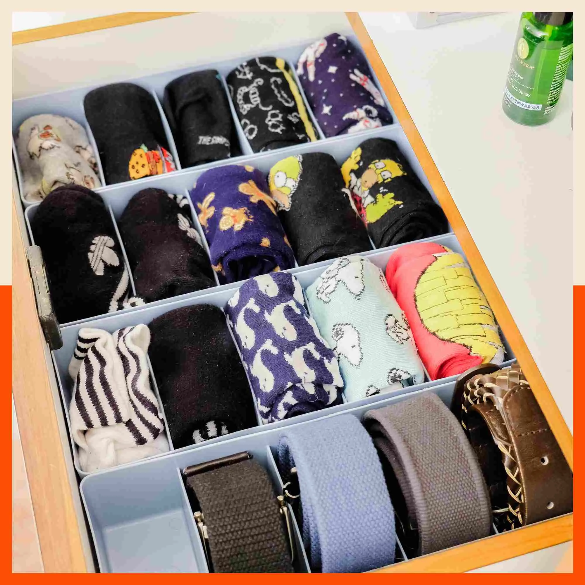 Stomo Dori Multi-Purpose Stackable Drawer Organizer For Home | Lavender - Set of 12